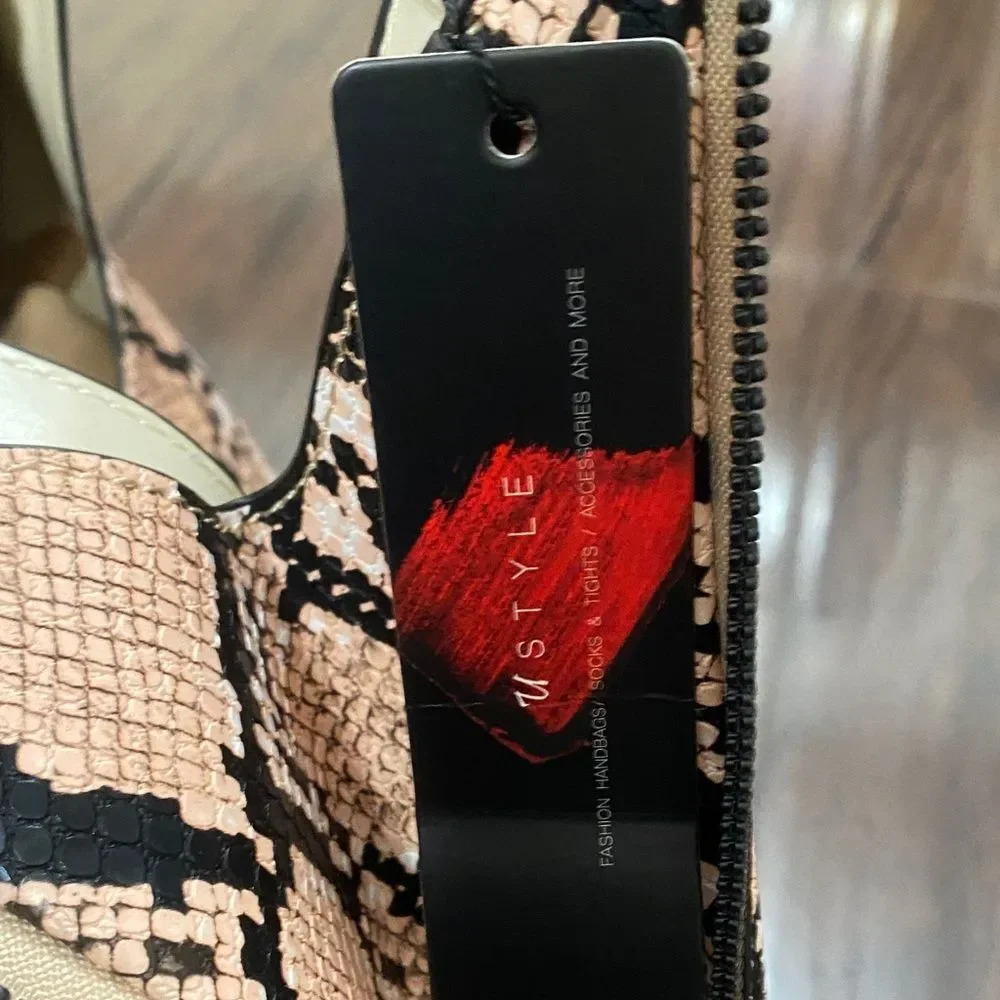 Ustyle Snakeskin Pattern Hobo Bag